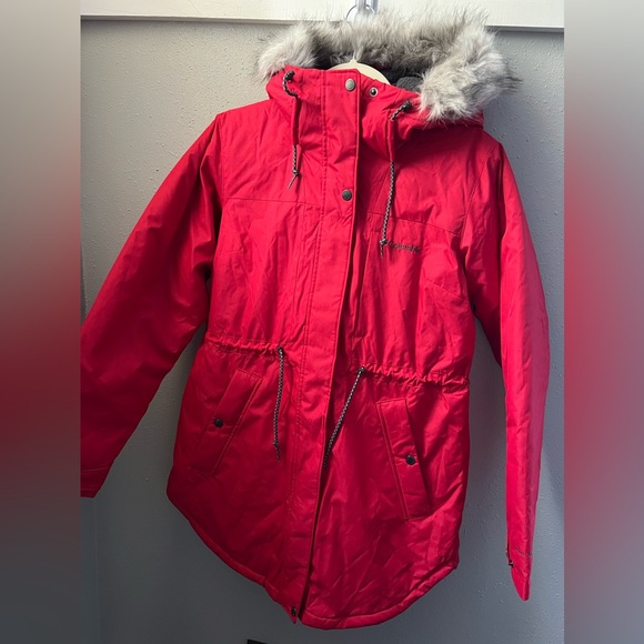 New Columbia Women's Suttle Mountain Mid Jacket Size Medium in Red - Picture 2 of 8